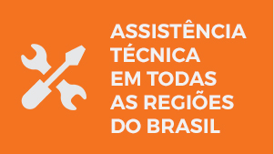 Assistência técnica em todas as regiões do Brasil